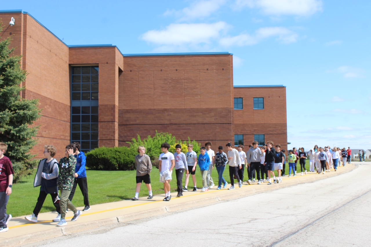 Students Walking