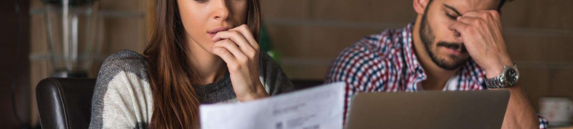 ALICE couple paying bills