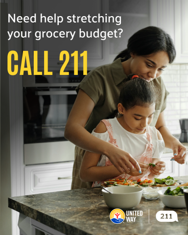 Mom baking with daughter