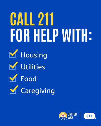 List of things 211 helps with