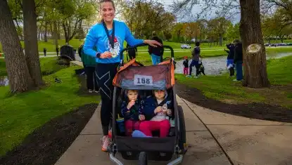 Mom and kids